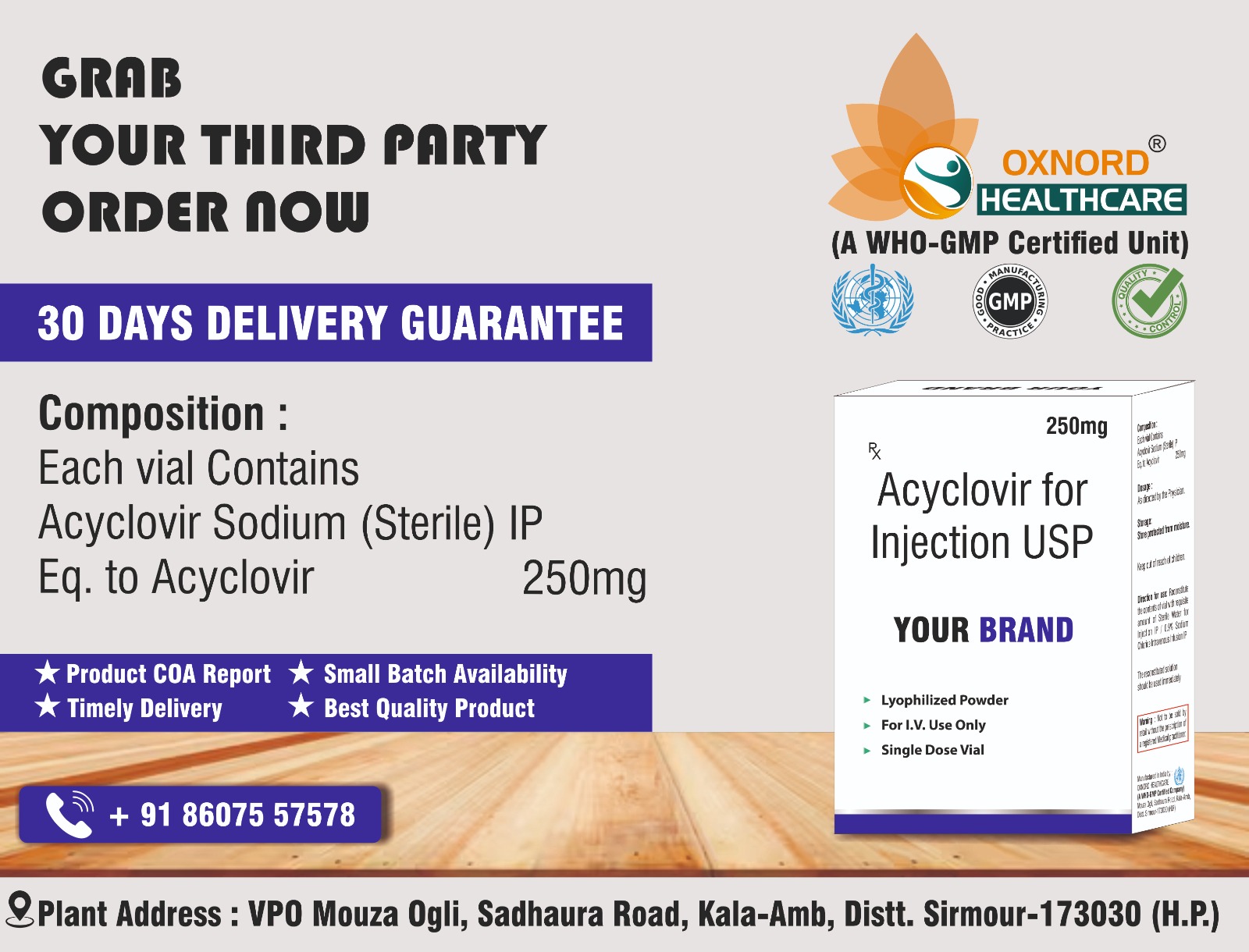 ACYCLOVIR INJECTION USP 250 MG